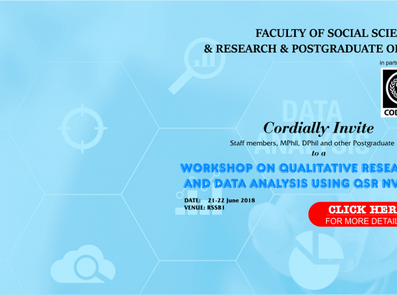 Qualitative Research and Data Analysis Workshop