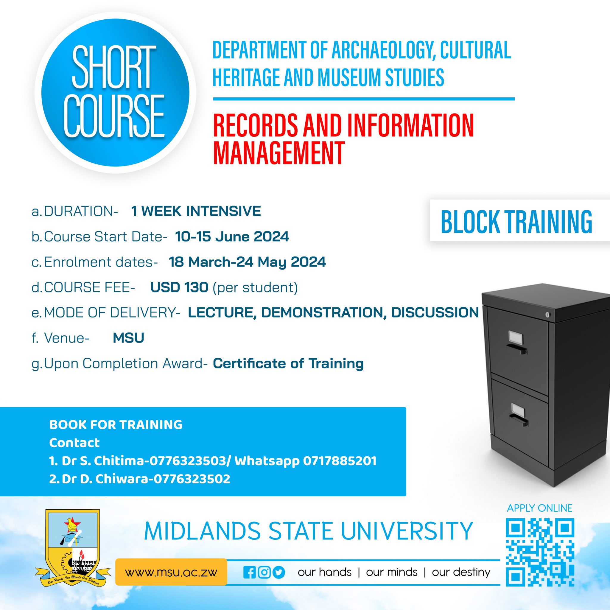 SHORT COURSES IN RECORDS AND INFORMATION MANAGEMENT